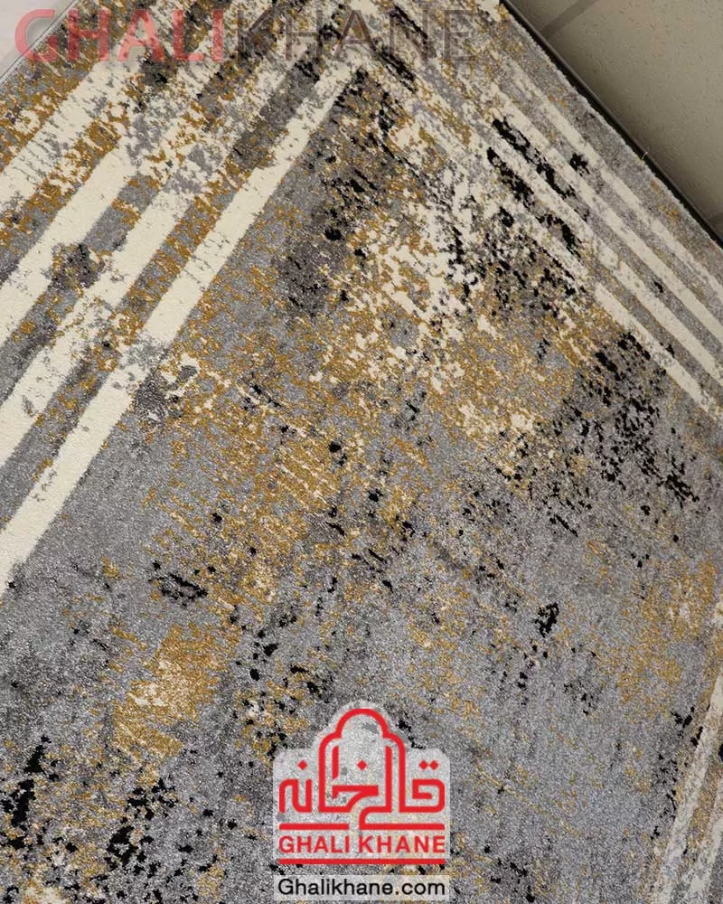 فرش ماشینی ساوین کد 4137 نقره ای روشن