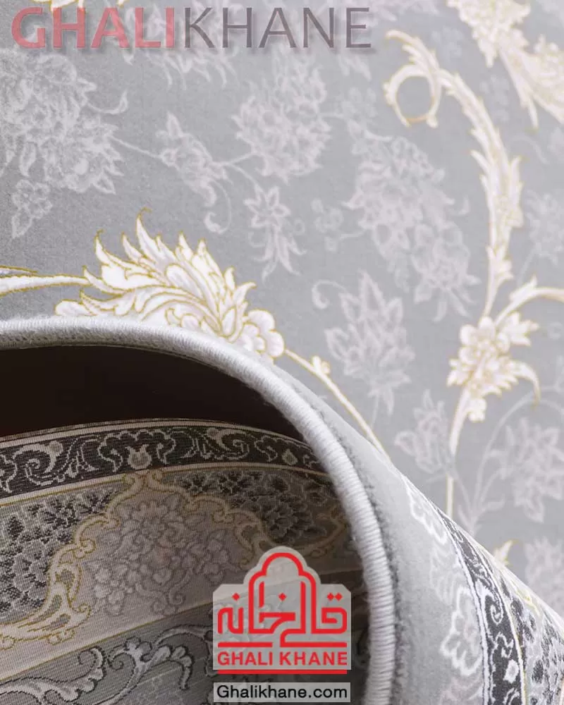 فرش 1200 شانه طوسی مشهد طرح 806004
