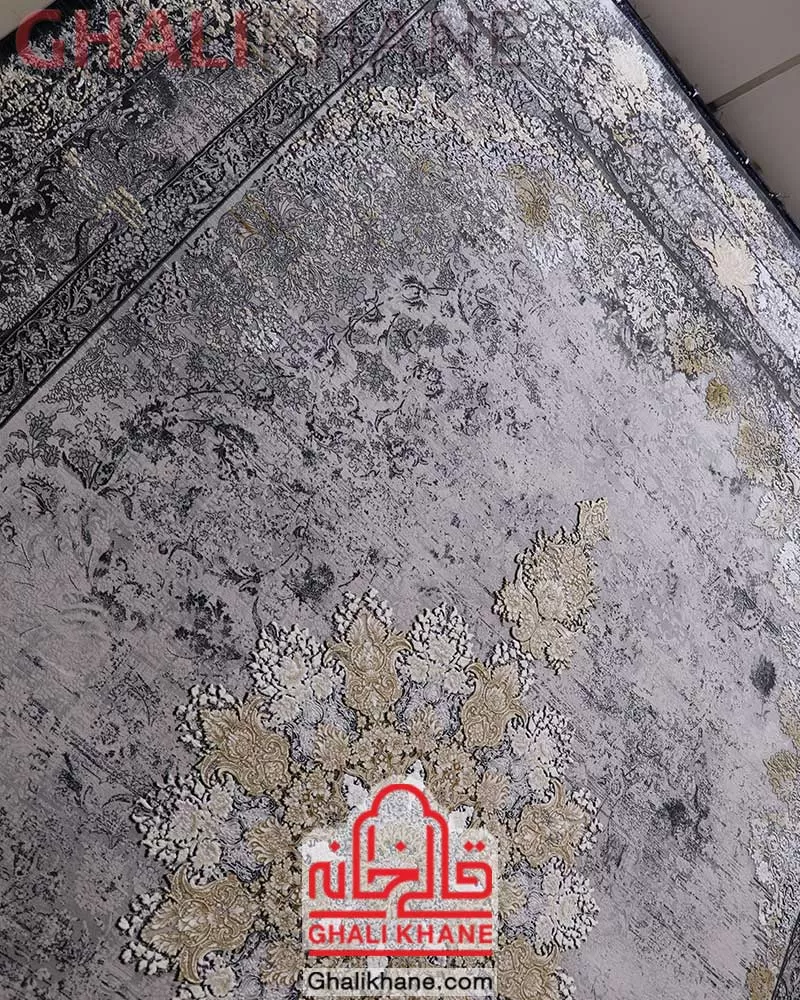 فرش مدرن مشهد کد 803595 سرمه ای