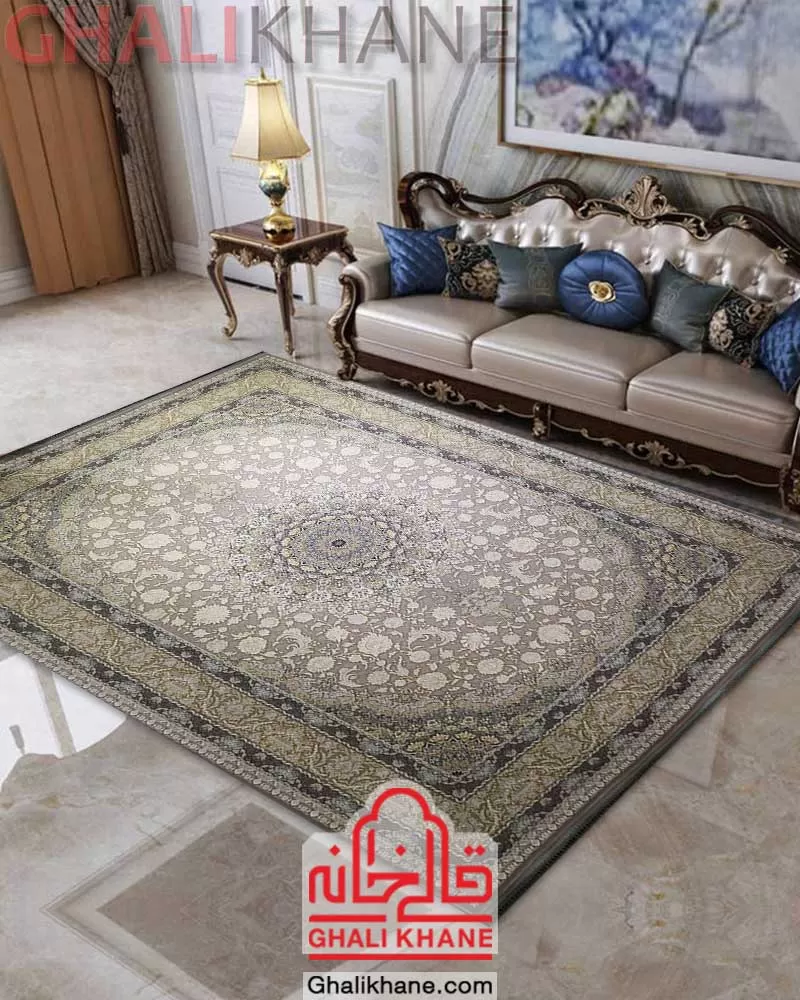 فرش تهران طرح اصفهان طلاکوب