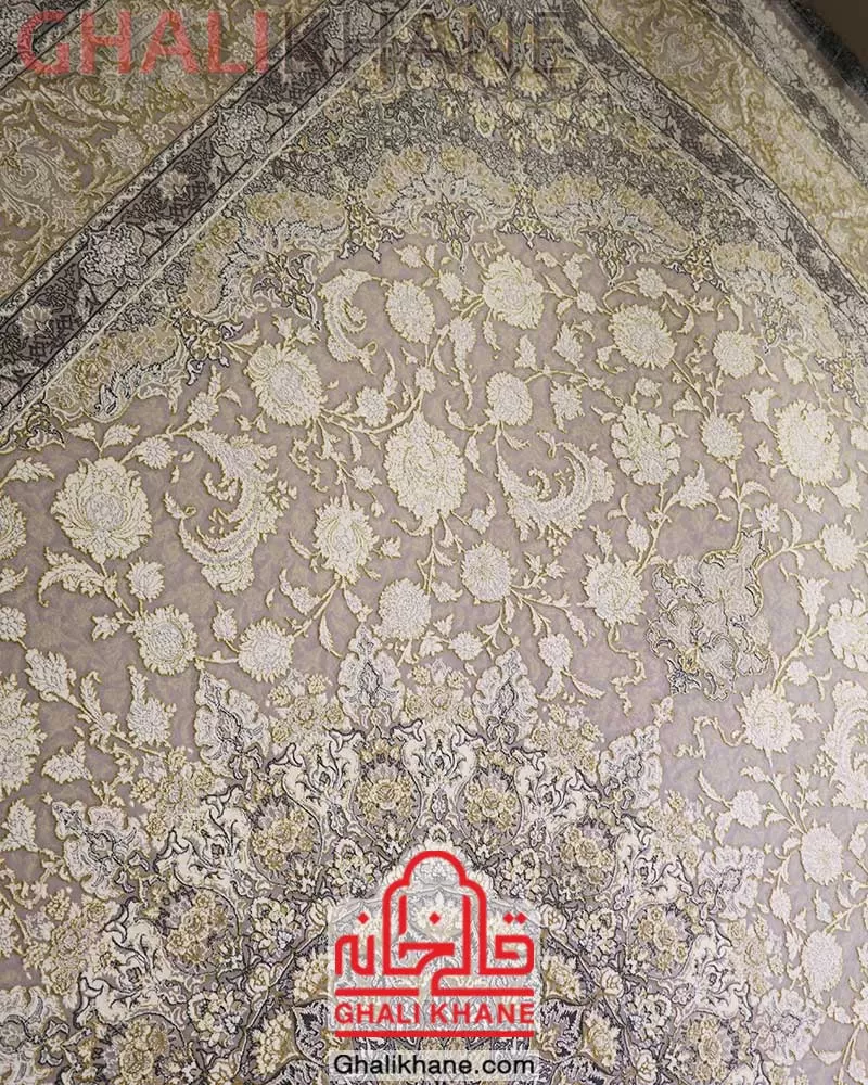 فرش تهران طرح اصفهان طلاکوب