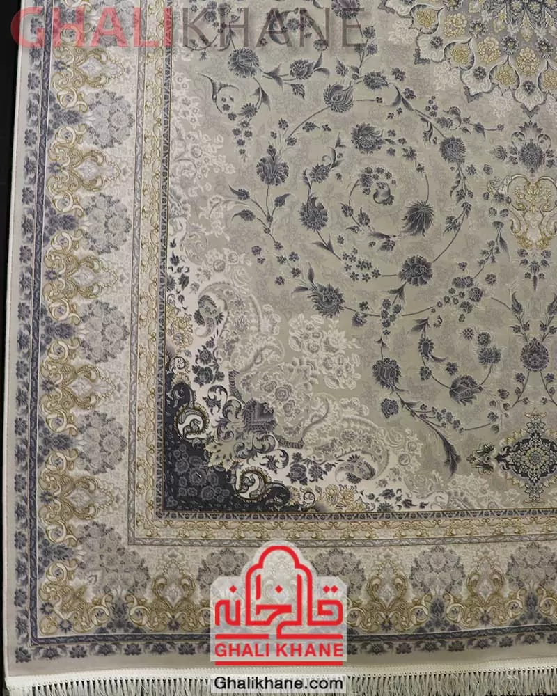 فرش تهران طرح آراگل طلاکوب کرم