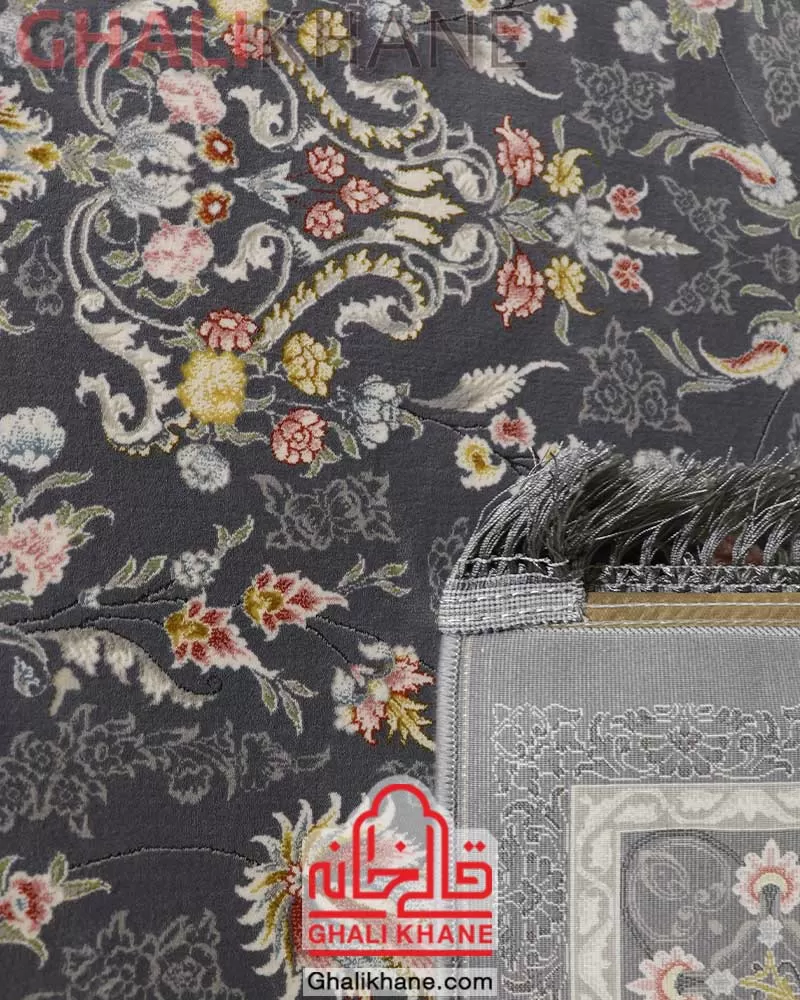 فرش تهران طرح آراگل طوسی 10 رنگ