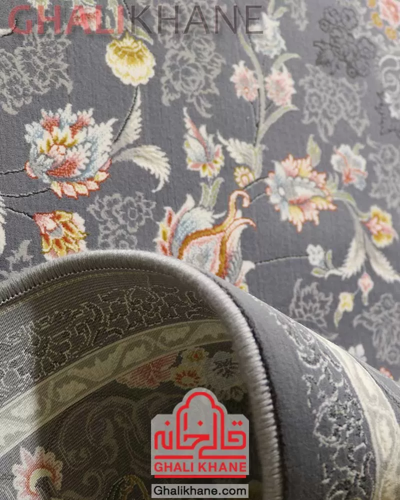 فرش تهران طرح آراگل طوسی کلکسیون زرین