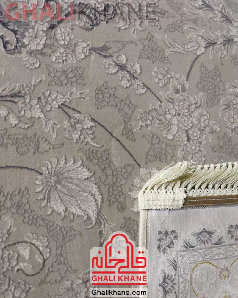 فرش تهران 1200 شانه طرح آراگل کرم