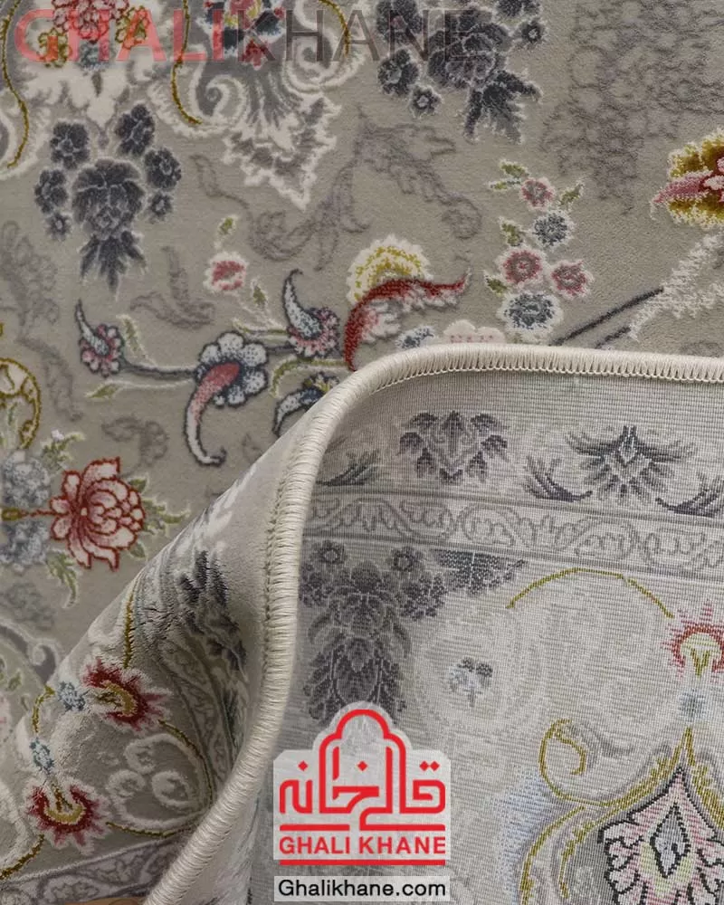 فرش تهران 1200 شانه طرح آراگل کرم اصیل
