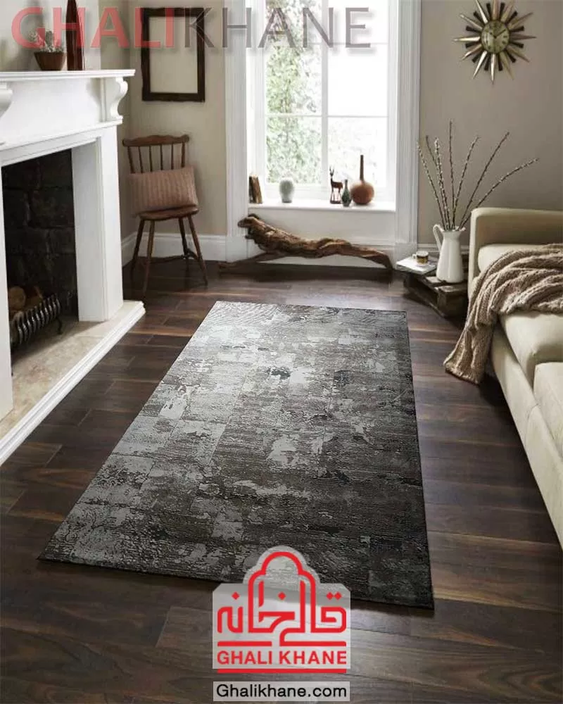 فرش پریمیوم کد P09 زمینه نسکافه ای