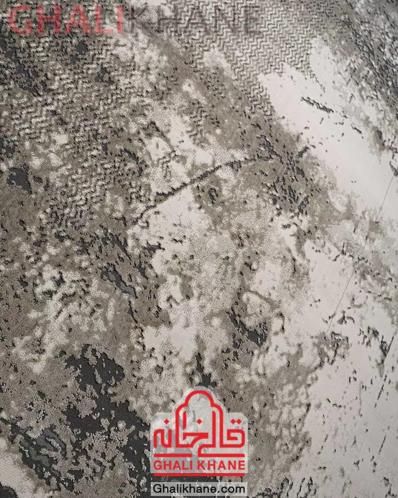 فرش مدرن پریمیوم کد P15 زمینه نسکافه ای
