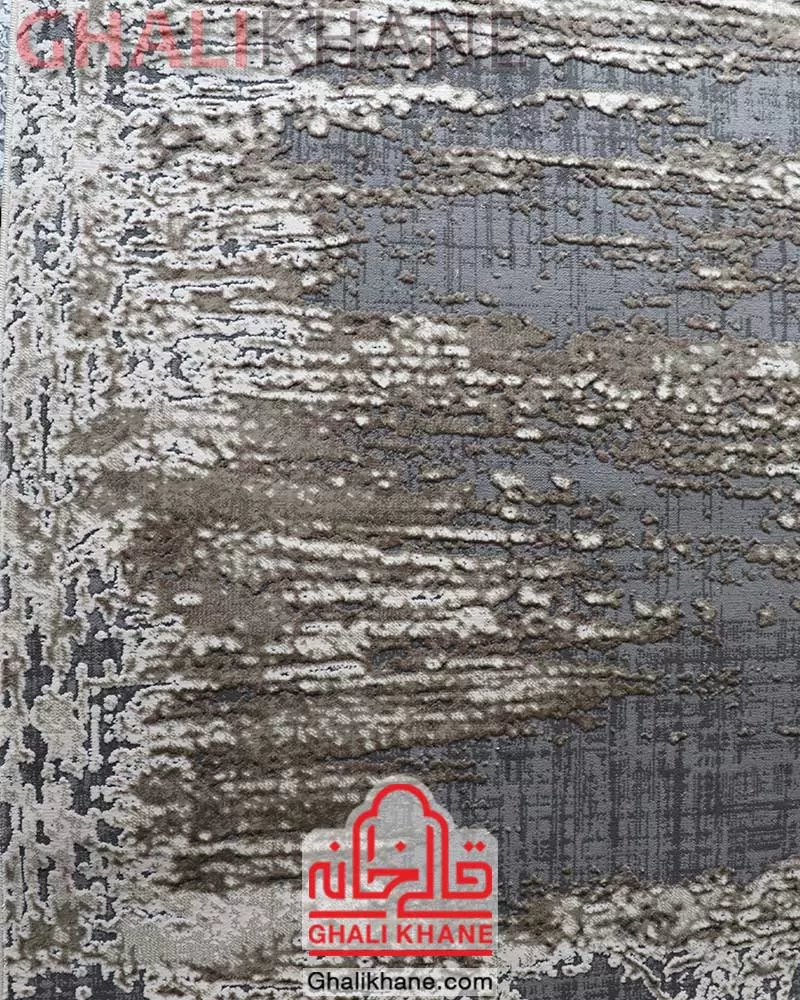 فرش مدرن پریمیوم کد P52 زمینه نسکافه ای