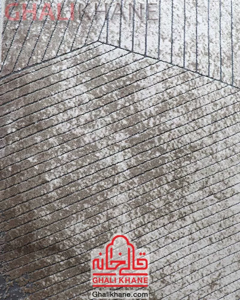 فرش پریمیوم کد P54 زمینه نسکافه ای