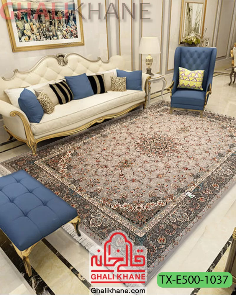 فرش کویر یزد کد E500-1037