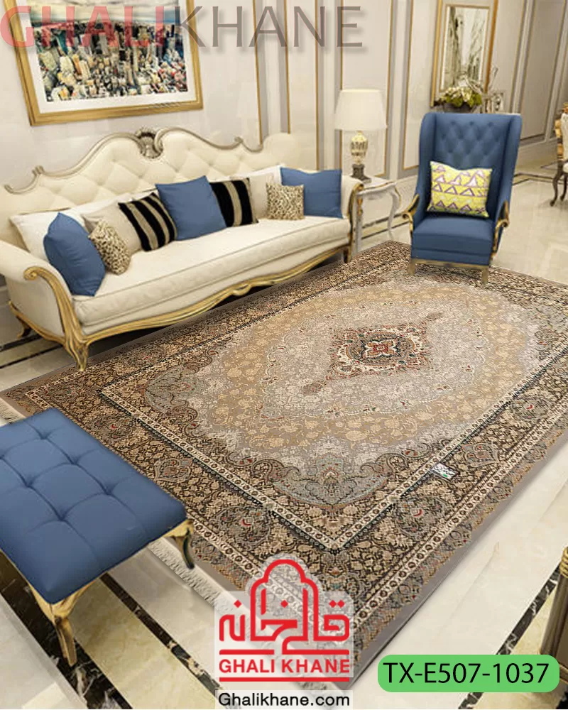 فرش ستاره کویر یزد کد E507-1037