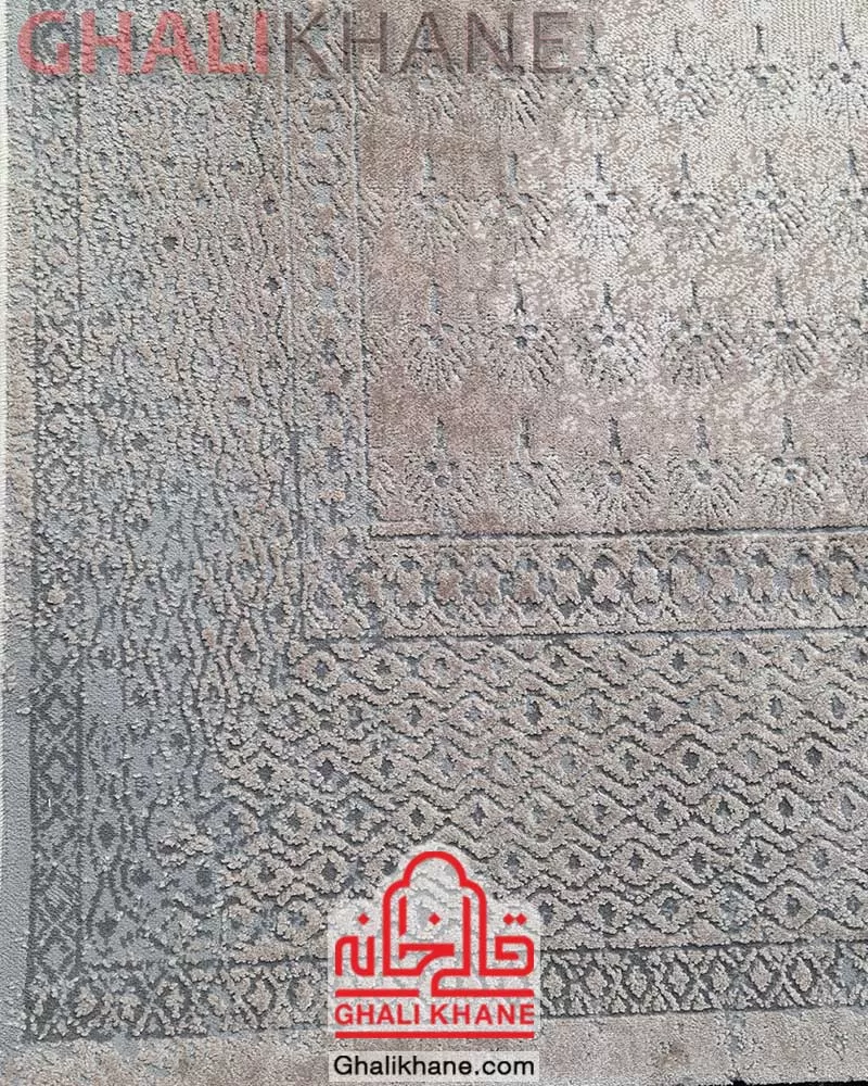 فرش مدرن پریمیوم کد P08 زمینه نسکافه ای