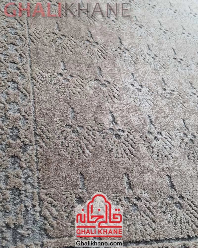 فرش مدرن پریمیوم کد P08 زمینه نسکافه ای