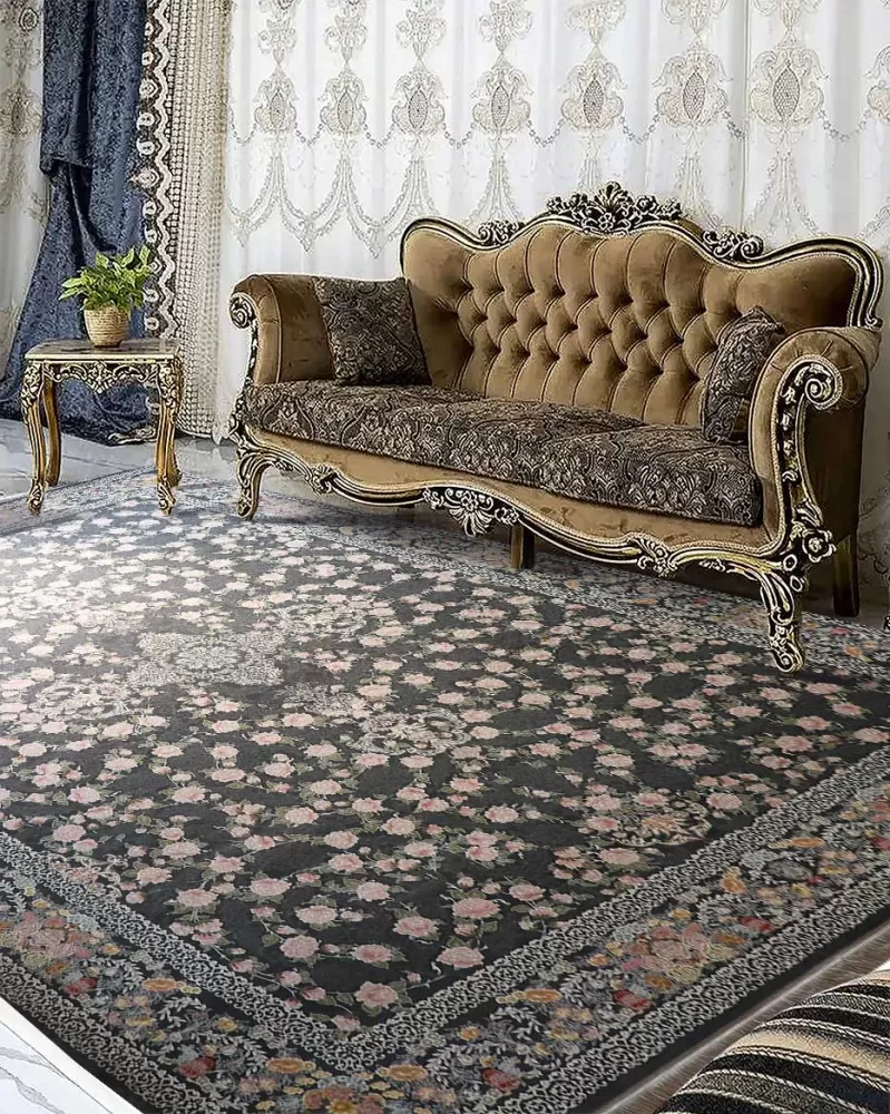 فرش ایده آل طرح آوا دودی 1200 شانه