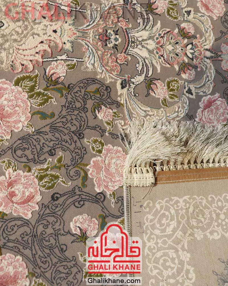 فرش ایده آل طرح آوا فیلی گل برجسته