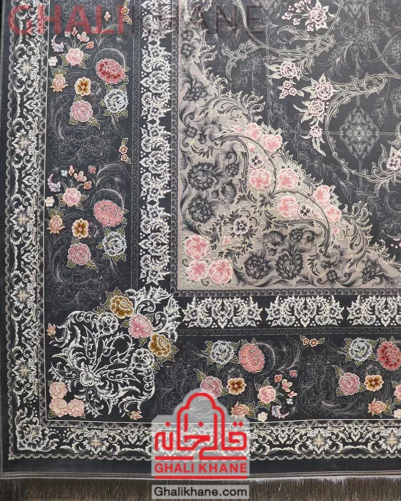 فرش ایده آل طرح ترنم دودی