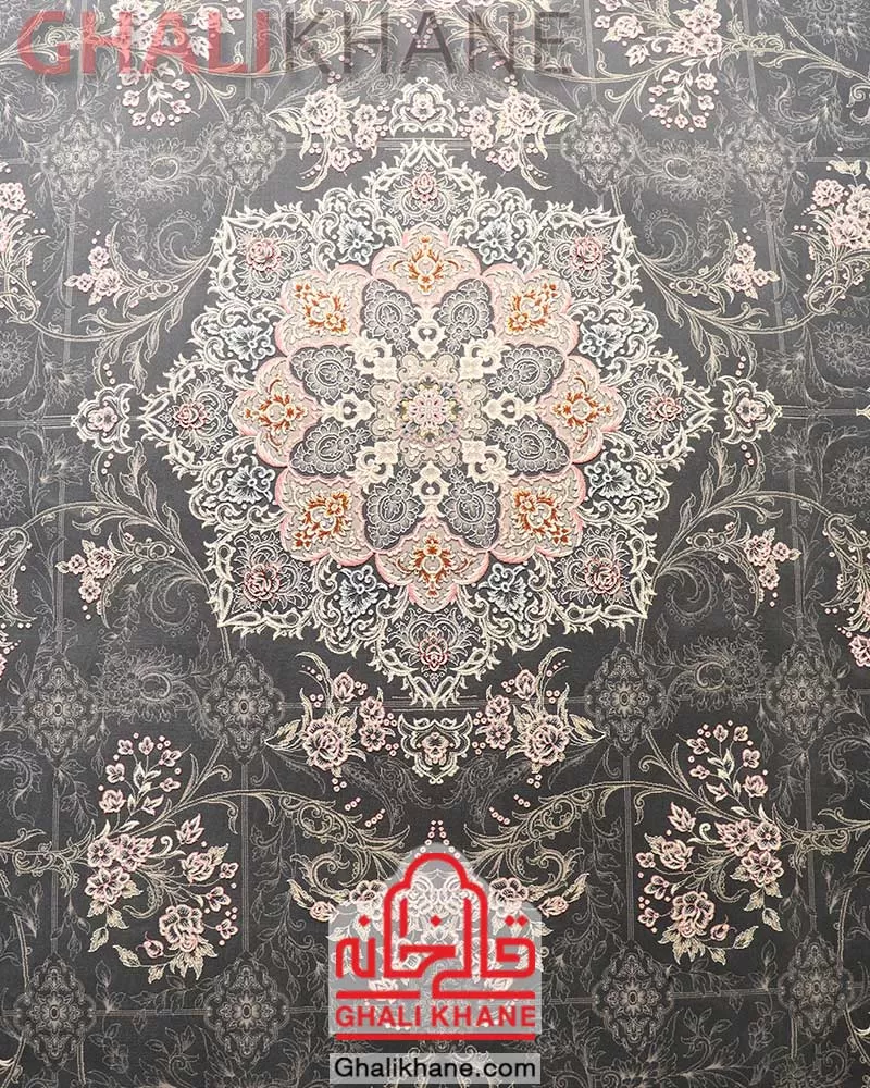 فرش ایده آل کاشان طرح ترنم دودی