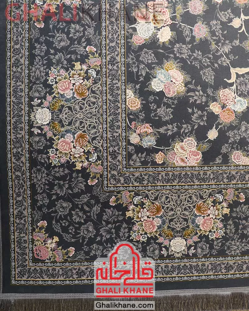 فرش ایده آل طرح چیچک دودی