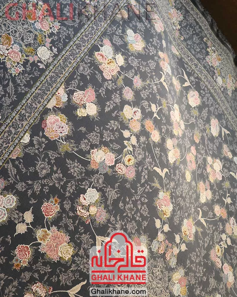 فرش ایده آل طرح چیچک دودی