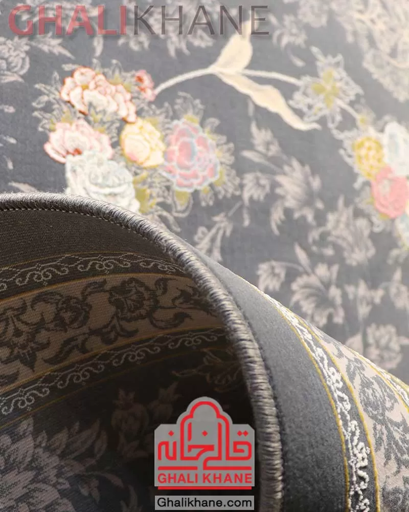 فرش ایده آل طرح چیچک دودی 1200 شانه