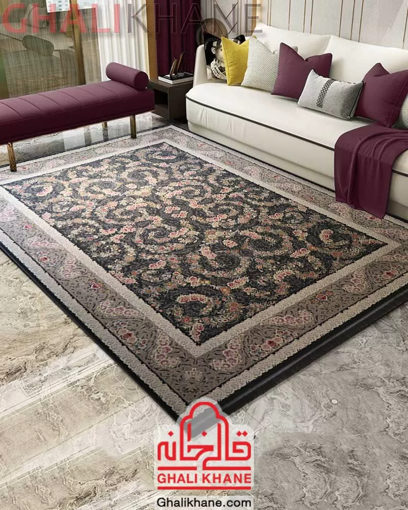 فرش ایده آل طرح خوشه دودی