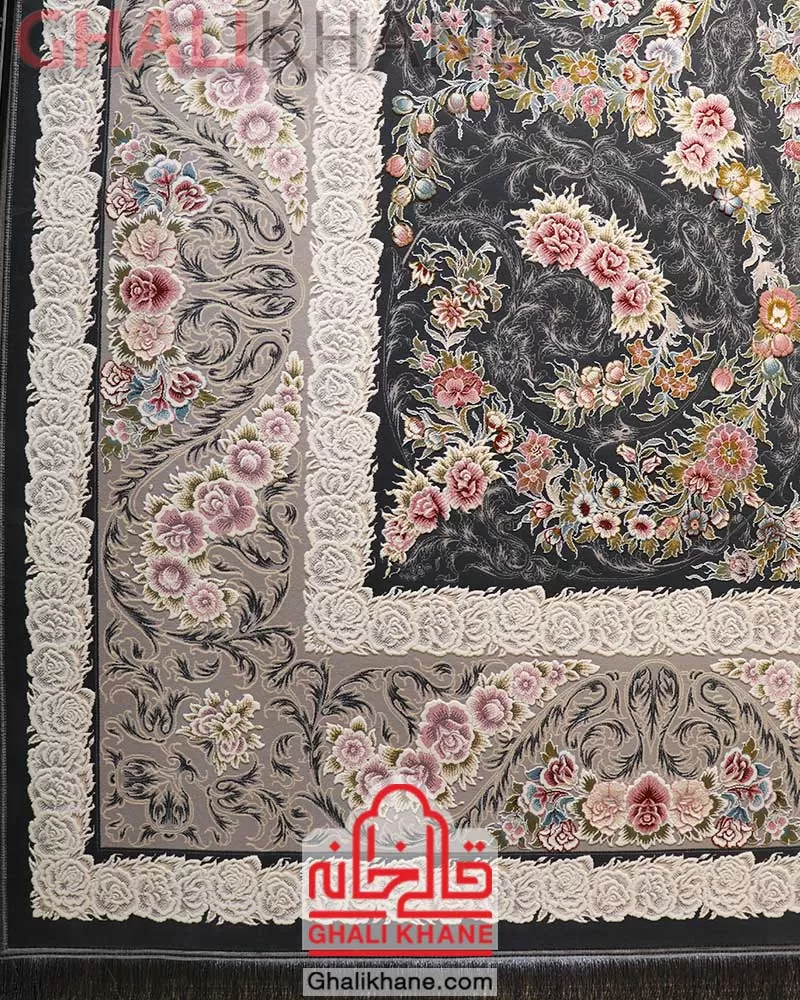 فرش ایده آل طرح خوشه دودی