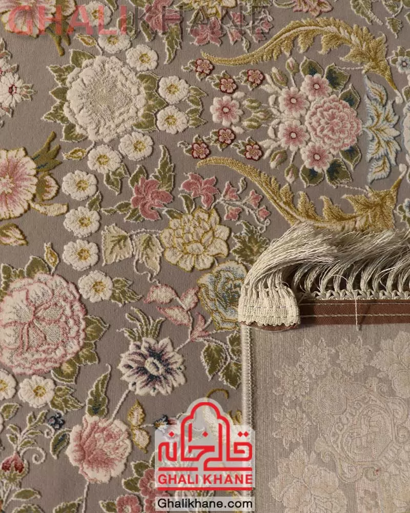 فرش ایده آل طرح رزیتا فیلی گل برجسته