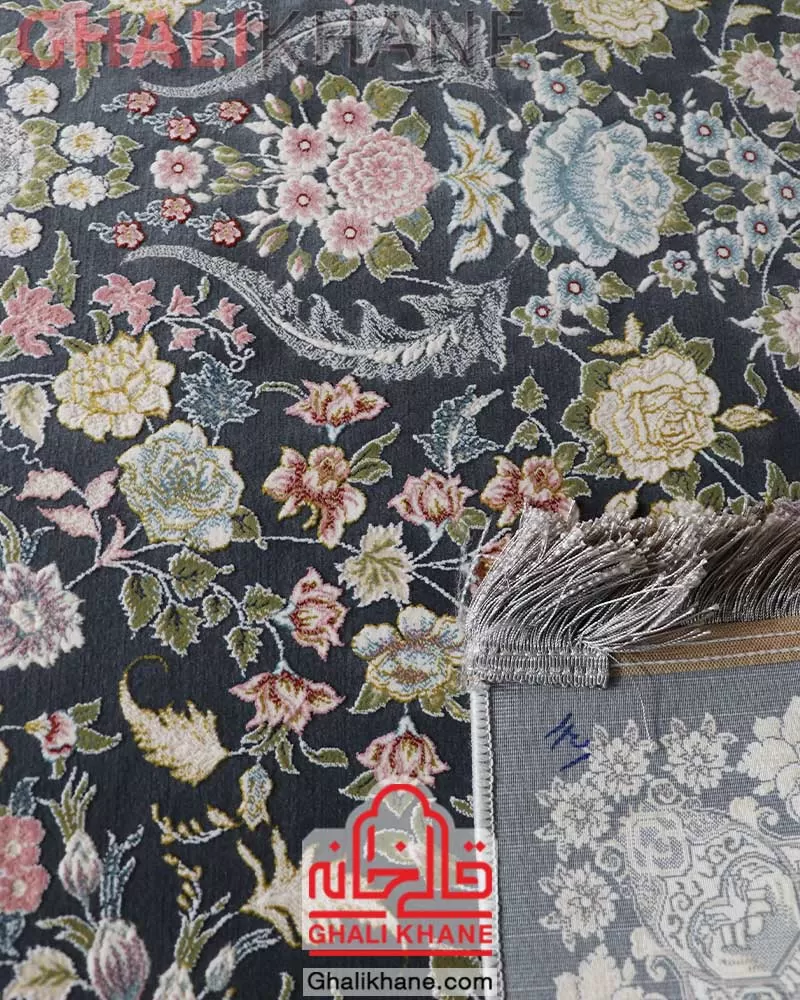 فرش ایده آل طرح رزیتا دودی 1200 شانه