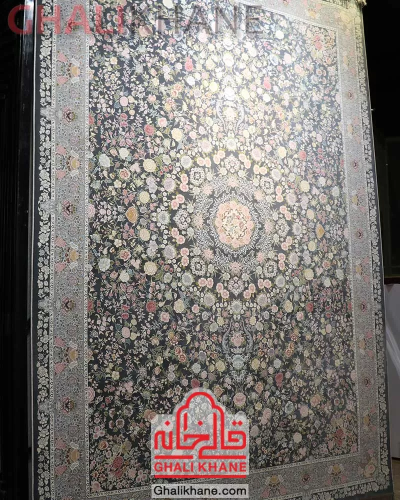 فرش ایده آل کاشان طرح رزیتا دودی