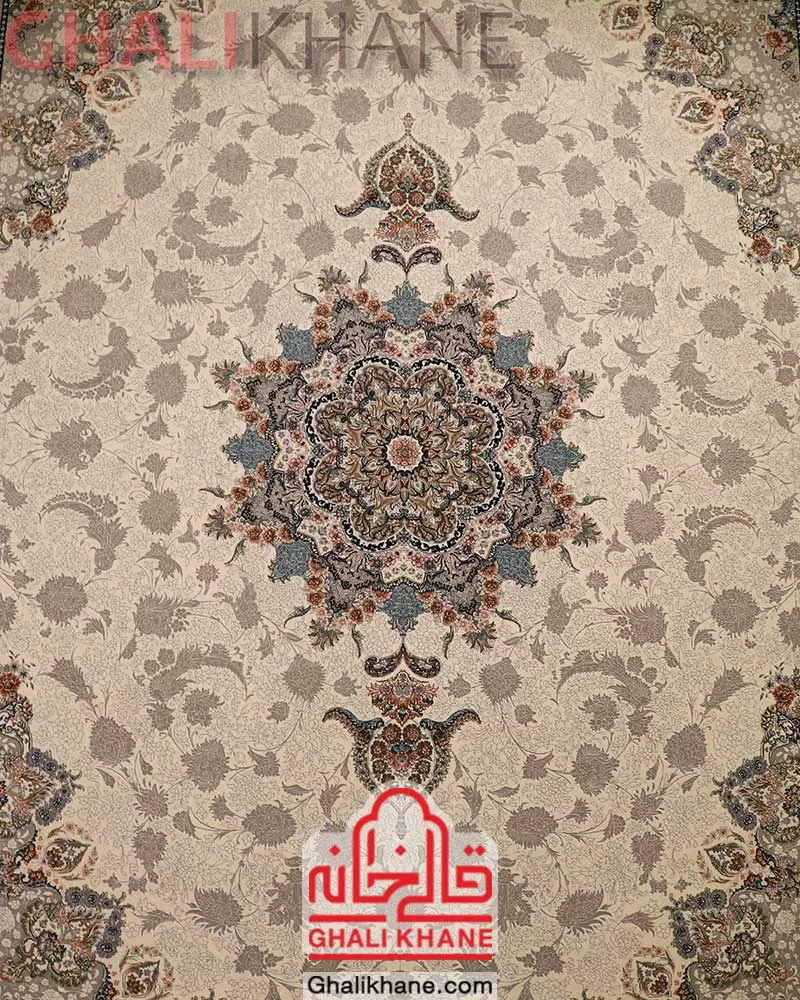 فرش نگین مشهد کد 1221 کرم