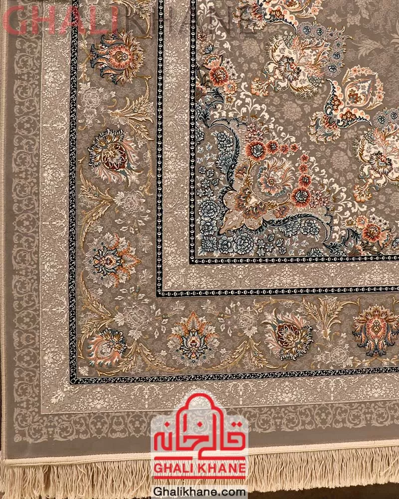 فرش نگین مشهد1200 شانه کد 1221 طوسی