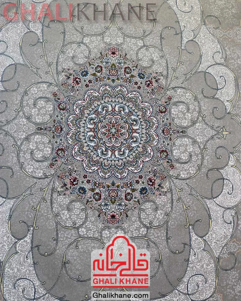 فرش زمرد مشهد کد 25067 طوسی