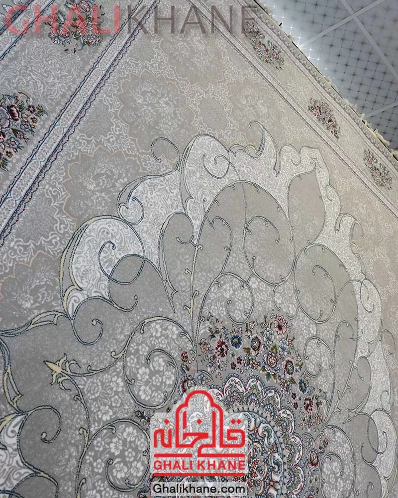فرش زمرد مشهد کد 25067 طوسی 700 شانه