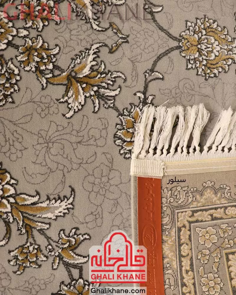 فرش زمرد مشهد 700 شانه کد 30009 سیلور