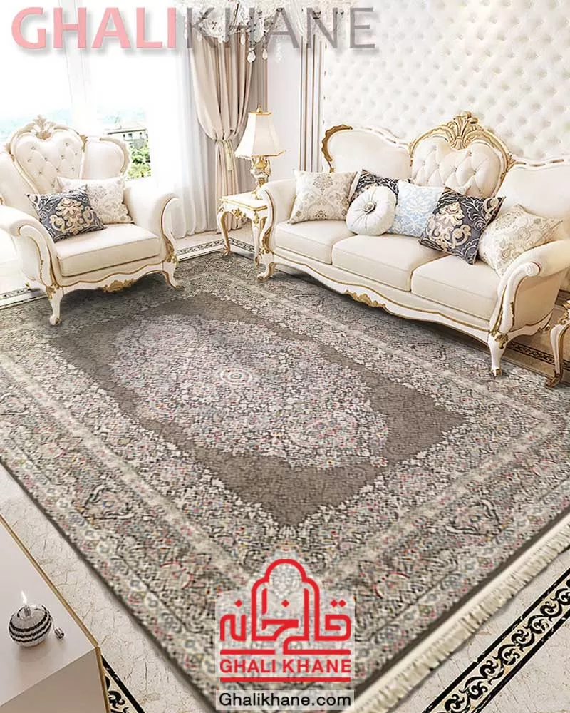 فرش زمرد مشهد 1500 شانه کد 55005 الماسی
