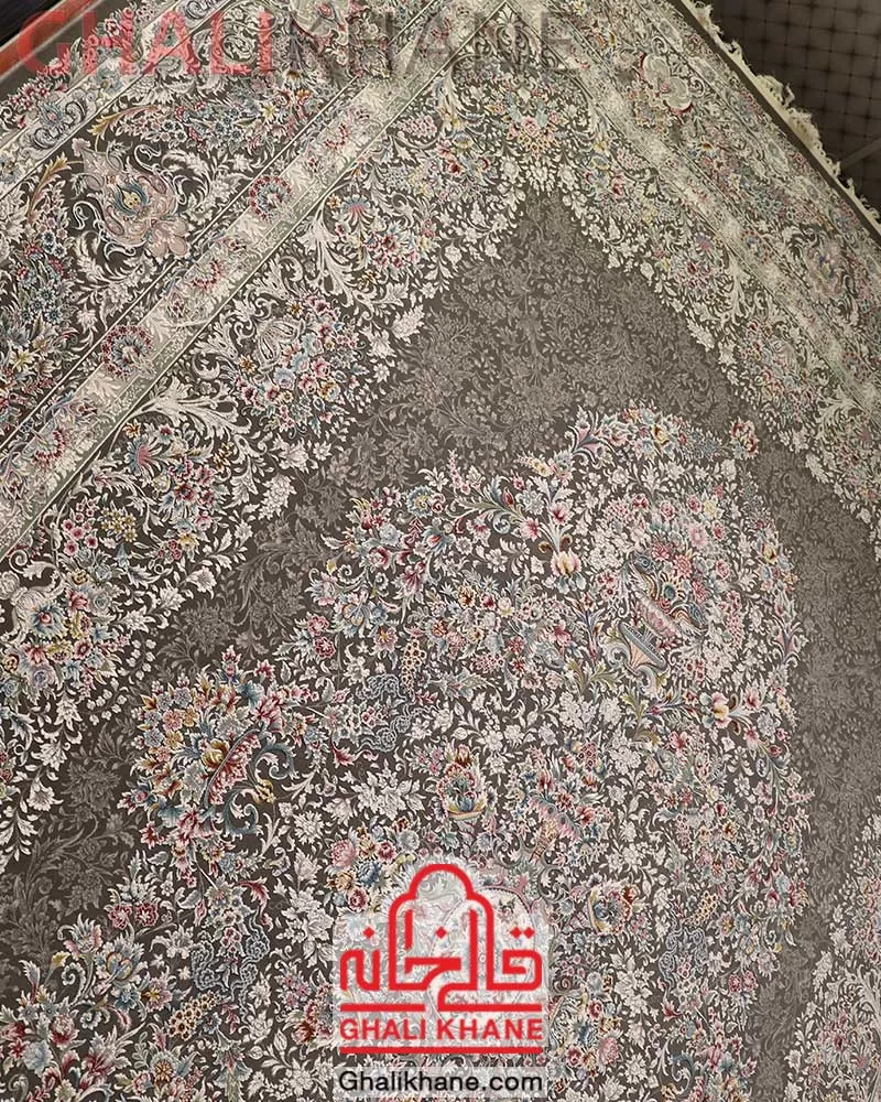 فرش زمرد مشهد 1500 شانه کد 55005 الماسی