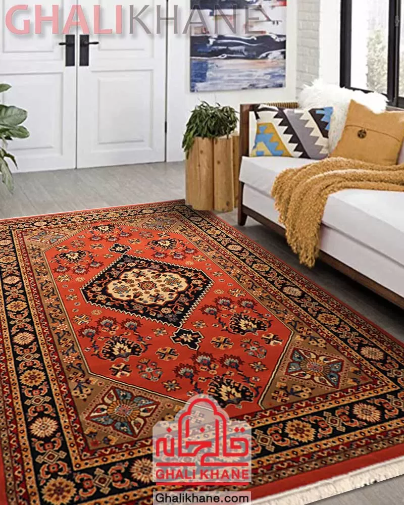 گلیم فرش ستاره کویر یزد کلکسیون شاهسون کد SH-B005-5039