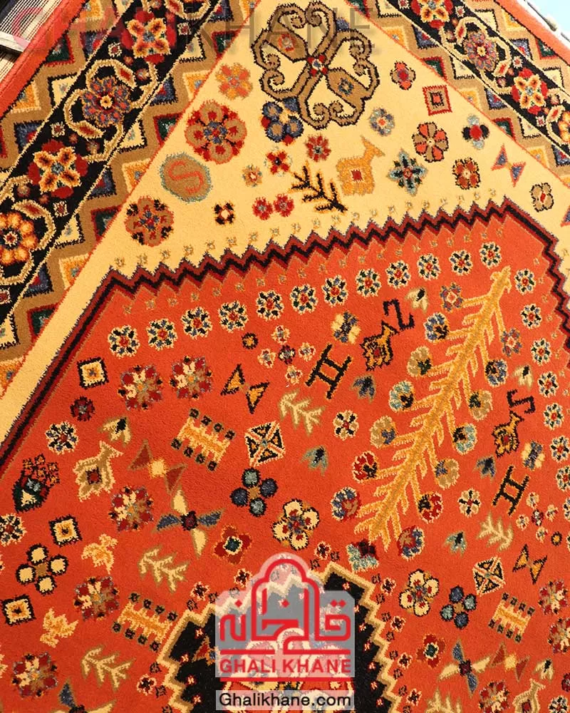 گلیم فرش ستاره کویر یزد کلکسیون شاهسون کد SH-B008-5039
