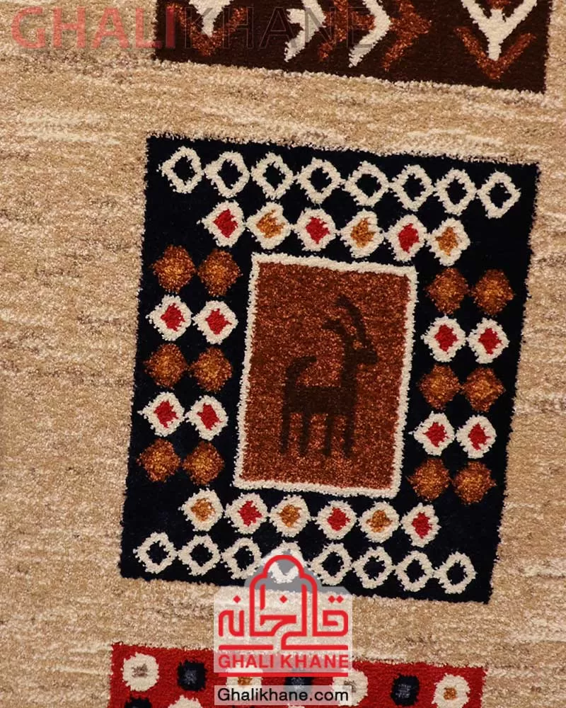 گلیم فرش ستاره کویر یزد کلکسیون شاهسون کد SH-B072-8800