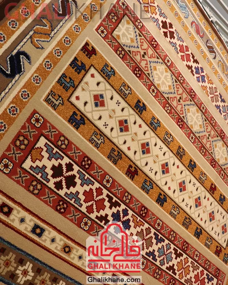 گلیم فرش ستاره کویر یزد کلکسیون شاهسون کد SH-W390-5113