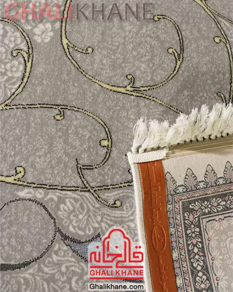 فرش زمرد مشهد کد 25067 کرم