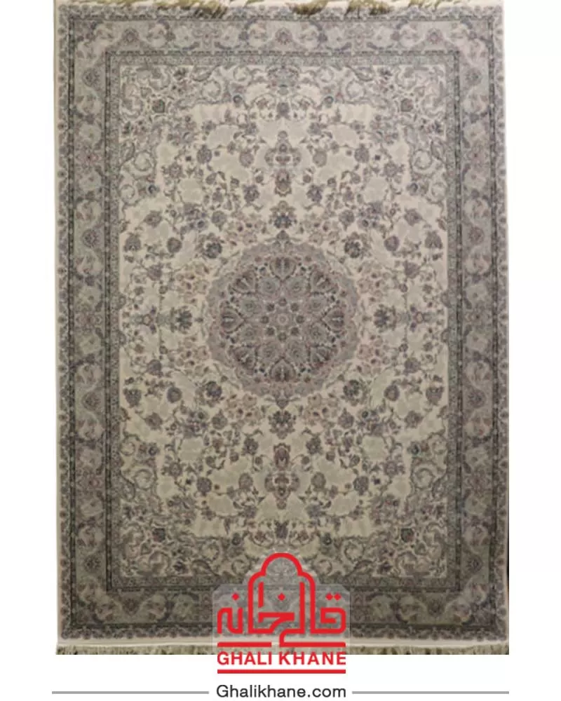 فرش زمرد مشهد 700 شانه کد 25070 کرم