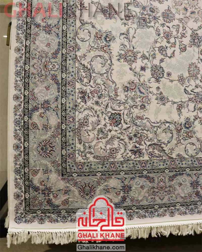 فرش زمرد مشهد 700 شانه کد 25070 کرم