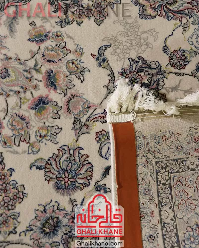 فرش زمرد مشهد 700 شانه کد 25070 کرم
