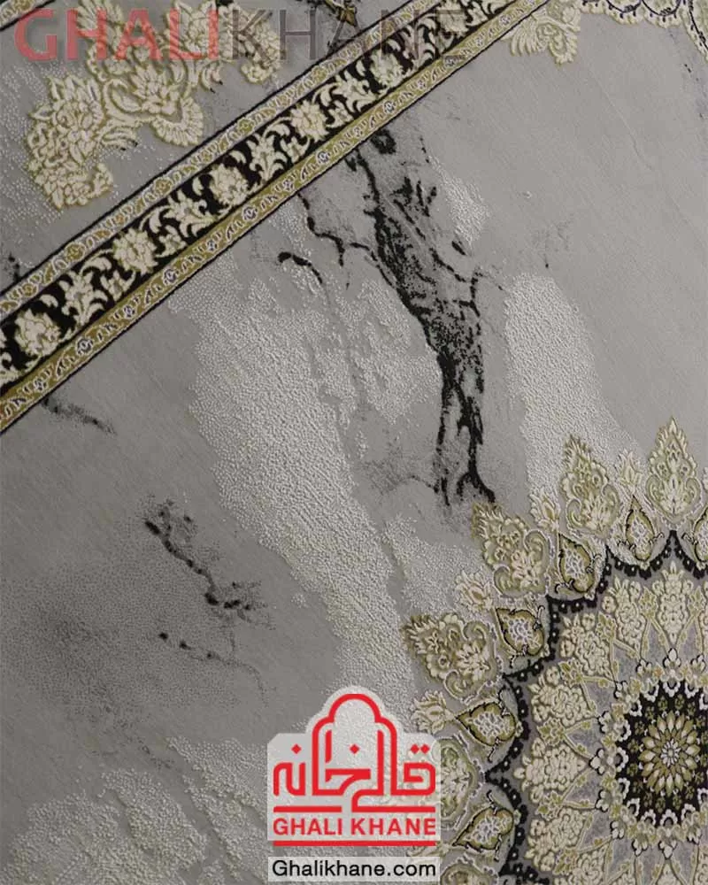 فرش زمرد مشهد کد 30008 سیلور