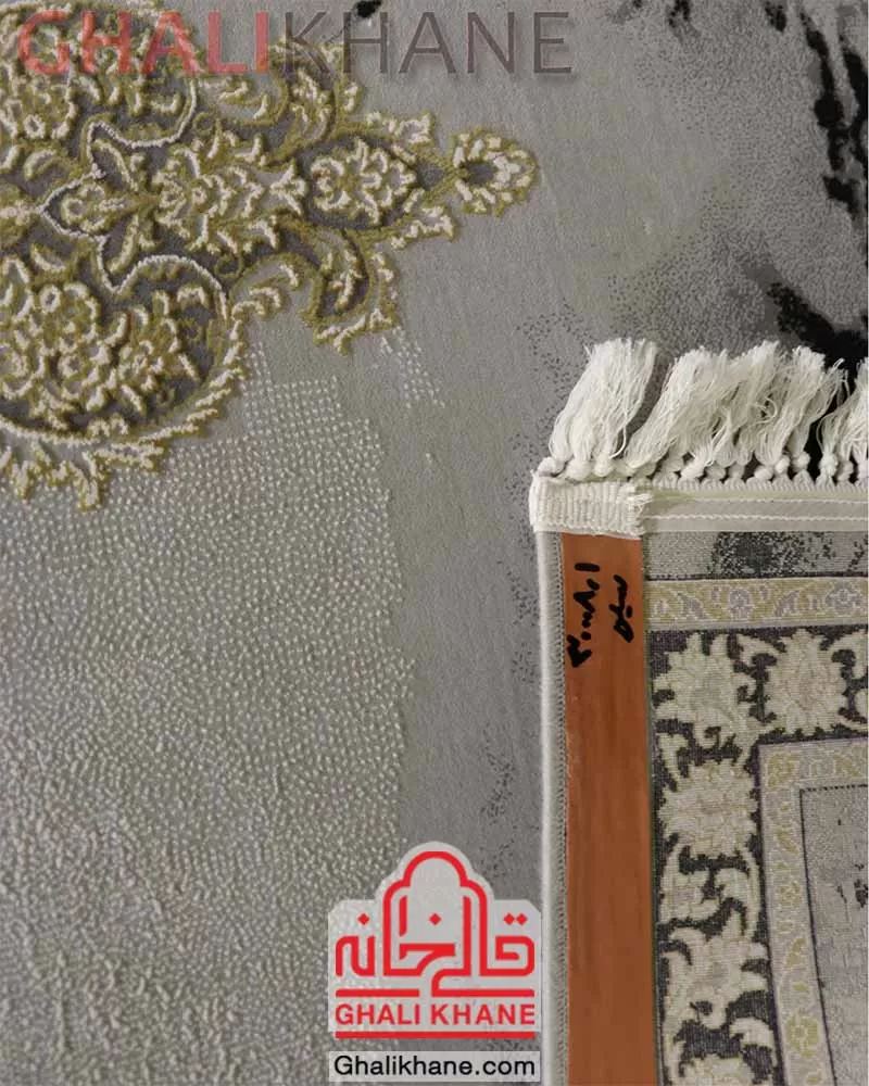 فرش زمرد مشهد کد 30008 سیلور