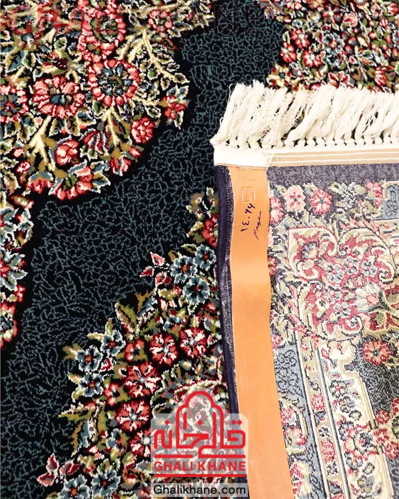 فرش زمرد مشهد 700 شانه کد 14066 سرمه ای