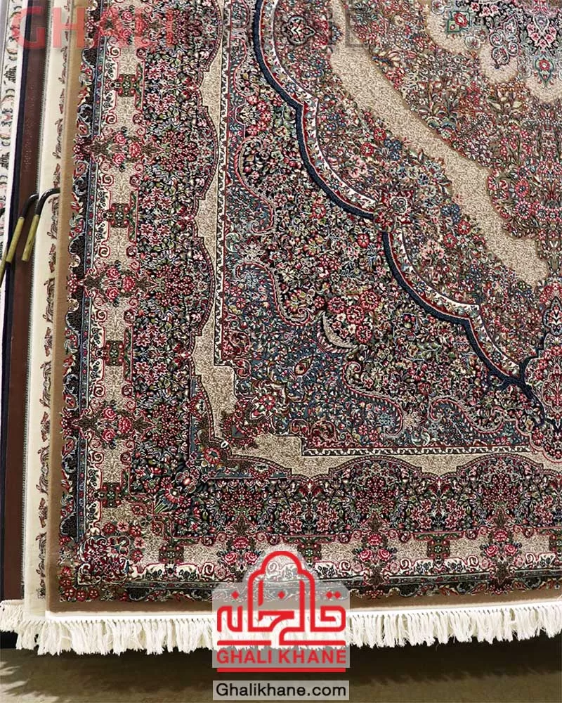 فرش زمرد مشهد 700 شانه کد 14066 گردویی