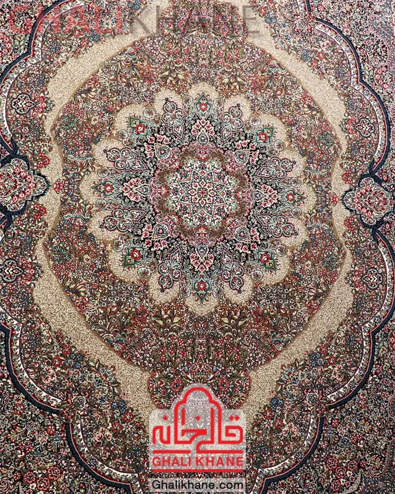 فرش زمرد مشهد 700 شانه کد 14066 گردویی